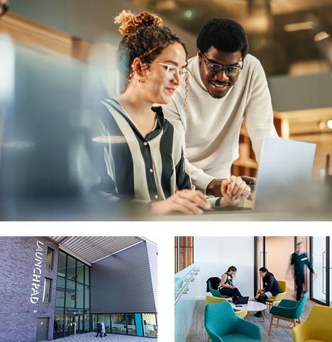 Collage of coworking